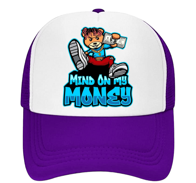 100 Dollar Bills Hat Trucker Hat Adjustable Snapback Hustle My Mind On Money