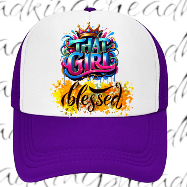Blessed Hat Adjustable Snapback Trucker Hat That Blessed Girl Hat Woman Hat
