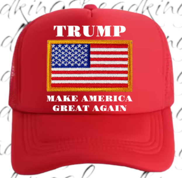 Trump Hat Trucker Hat Adjustable Snapback Make America Great Again 2024 MAGA