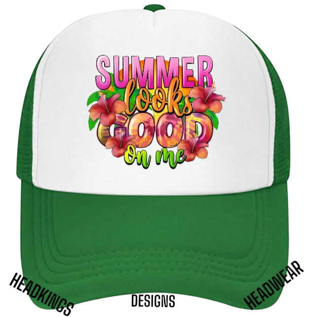Summer Hat Adjustable Snapback Trucker Hat Floral Summer Looks Good On Me Hat