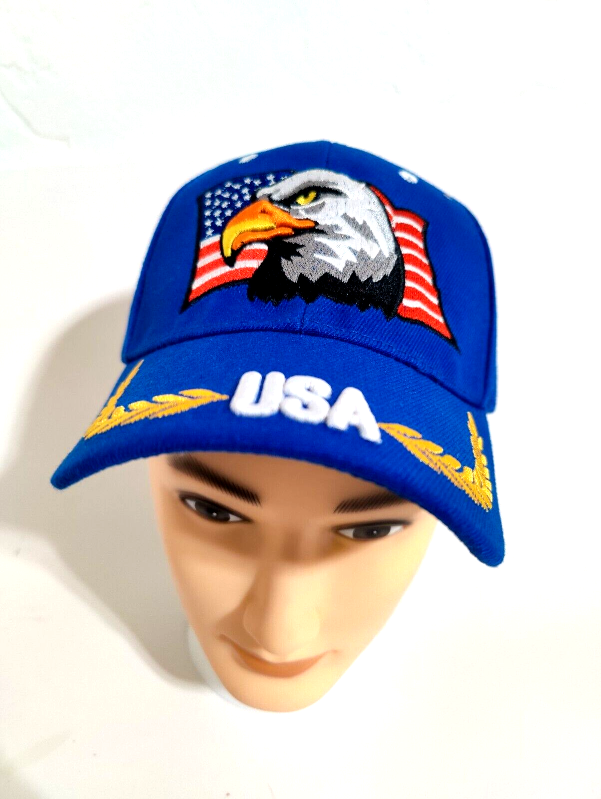 American Flag Eagle Hat Adjustable Baseball Hat American Flag Hat USA Embroidery