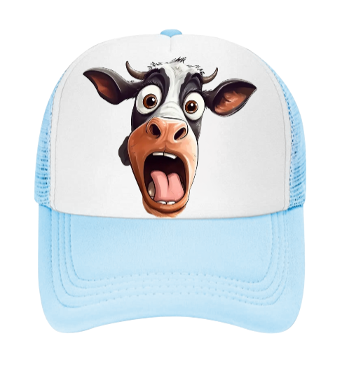 Lactose Tolerant Hat Adjustable Snapback Trucker Hat Surprised Cow Funny Hat