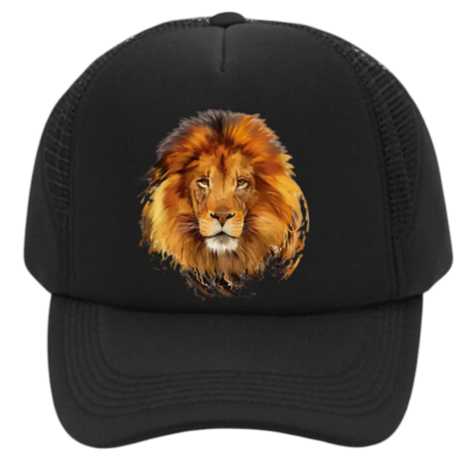 Lion Hat Adjustable Snapback Trucker Hat Lion King Hat King of Jungle Safari Hat