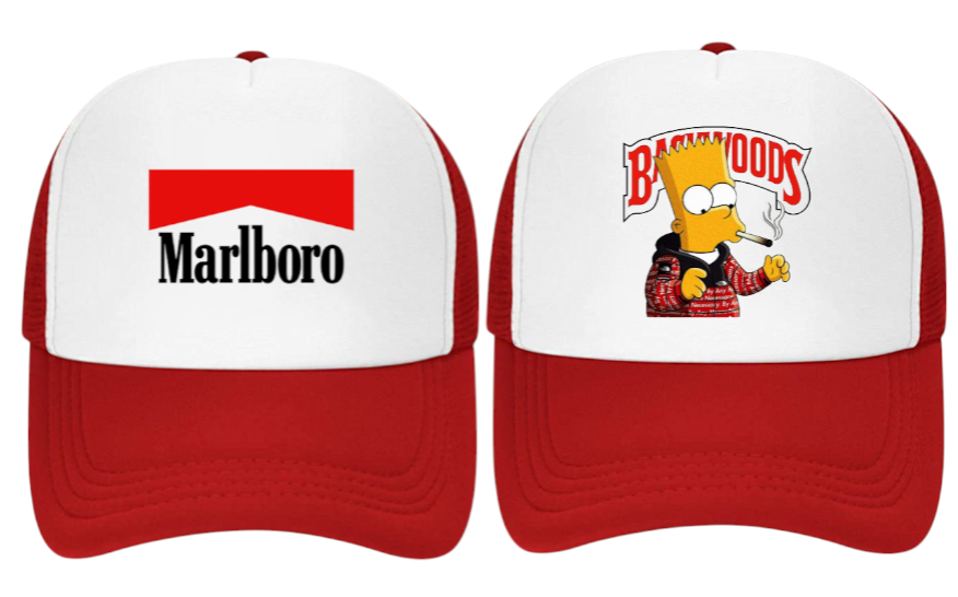 Marlboro Hat Backwoods Hat Adjustable Snapback Trucker Hat Smoke Shop Alien Hat