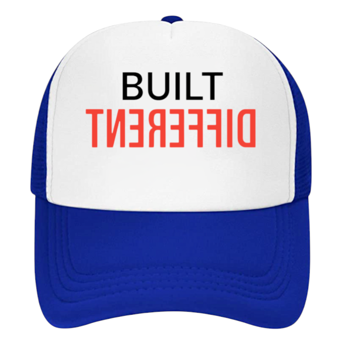 Built Different Hat Adjustable Snapback Trucker Hat Match with Sneakers Jordan 4