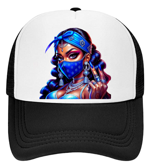 Gangster Girl Hat Adjustable Snapback Trucker Hat Outdoors Colorful Rich Girl