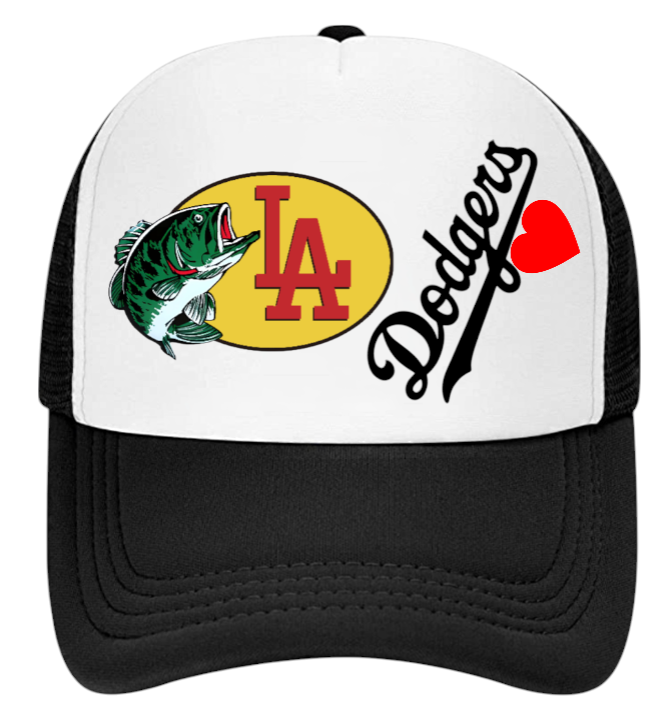 Los Angeles Hat Adjustable Snapback Trucker Hat Outdoors Fishing Hat Dodgers Hat