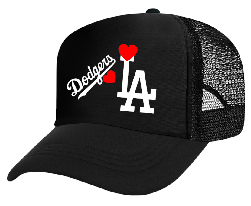 Dodgers Baseball Hat  Adjustable Snapback Trucker Hat Dodgers Zebra Love Hat
