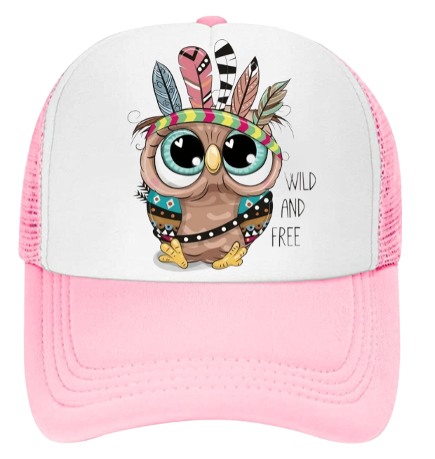 Wild And Free Baseball Hat Trucker Hat Adjustable Snapback Hat Unisex Hat