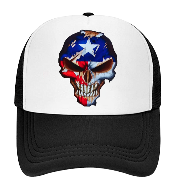 American Sniper Hat Adjustable Snapback Trucker Hat American Flag Skull Hat