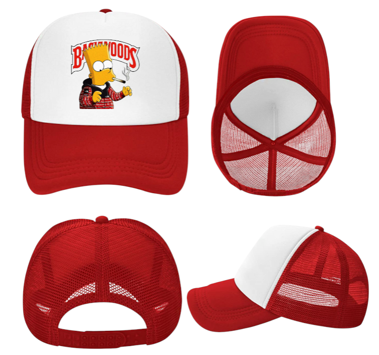 Marlboro Hat Backwoods Hat Adjustable Snapback Trucker Hat Smoke Shop Alien Hat
