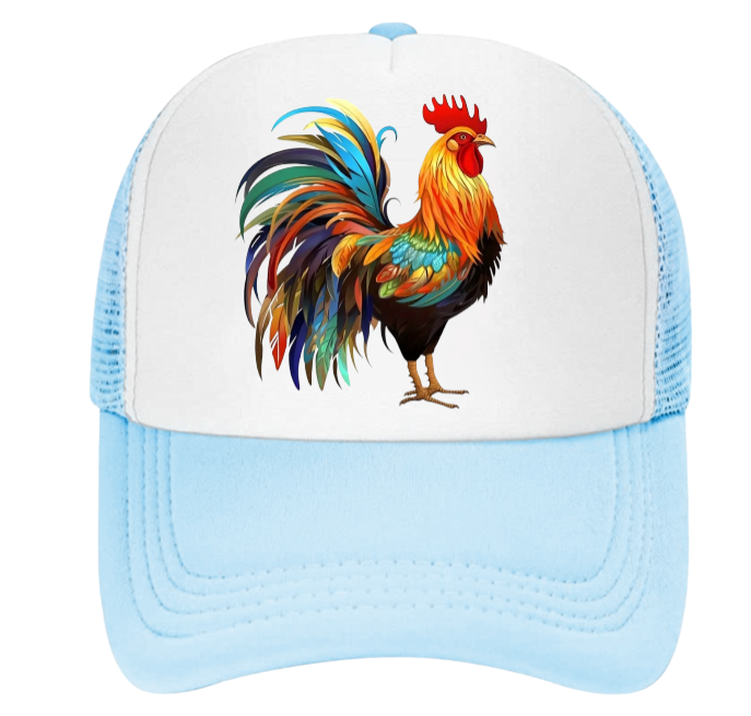 Chicken Hat Adjustable Snapback Trucker Hat Cock Rooster Hat Animal Lover Gift
