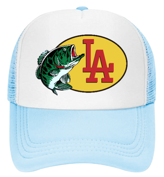 Los Angeles Hat Adjustable Snapback Trucker Hat Outdoors Fishing Hat Dodgers Hat