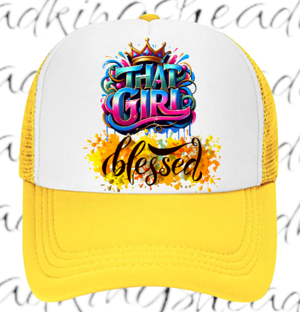 Blessed Hat Adjustable Snapback Trucker Hat That Blessed Girl Hat Woman Hat