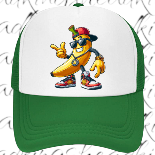 Gangster Banana Hat  Adjustable Snapback Trucker Hat Funny Hat  Sneakers Anime