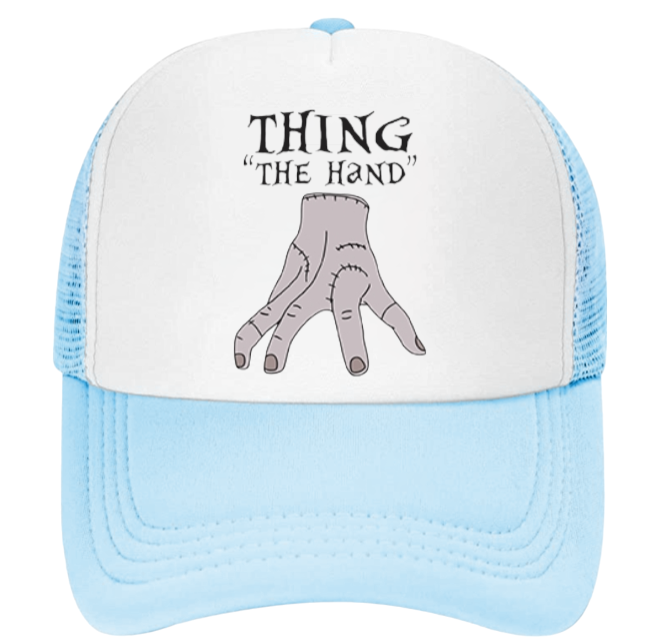 Horror Hat Adjustable Snapback Trucker Hat Wednesday Adams The Thing Hand Hat