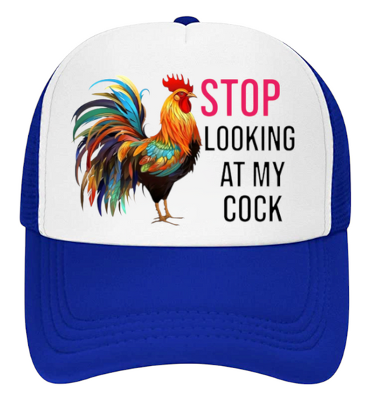 Chicken Hat Adjustable Snapback Trucker Hat Cock Rooster Hat Animal Lover Gift