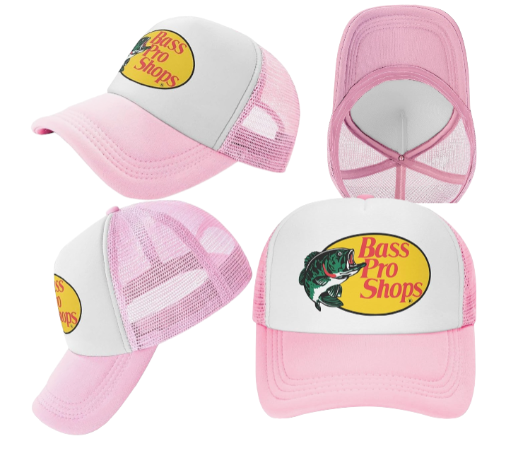 Bass Pro Shops Hat Baseball Hat Outdoors Adjustable Trucker Hat New Women