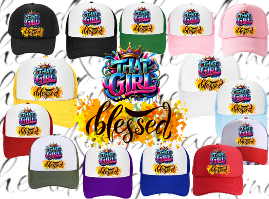 Blessed Hat Adjustable Snapback Trucker Hat That Blessed Girl Hat Woman Hat