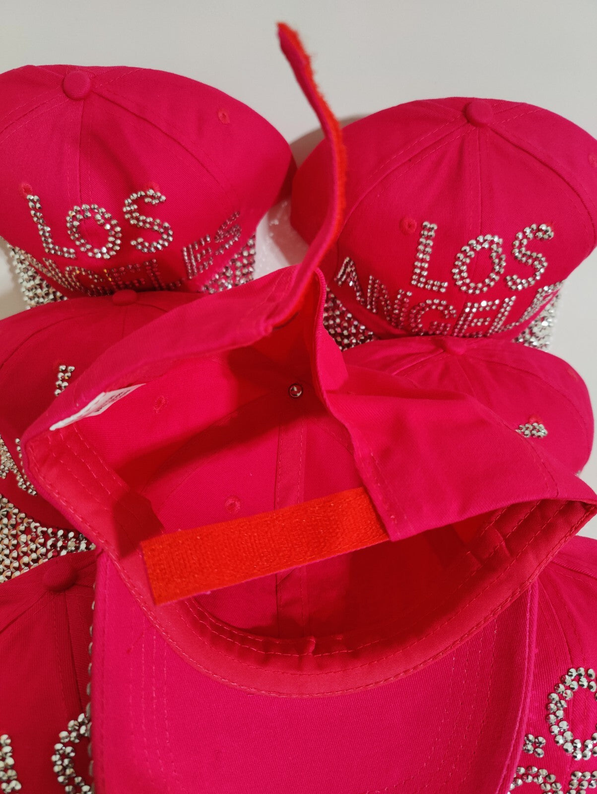 Los Angeles Hat Crystals Adjustable LA Baseball Hat with Crystals Women Hat Gift