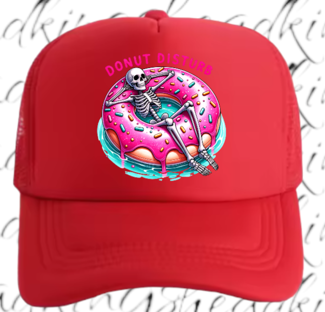 Donut Hat Do Not Disturb Adjustable Snapback Trucker Hat Summer Hat Doughnut Hat
