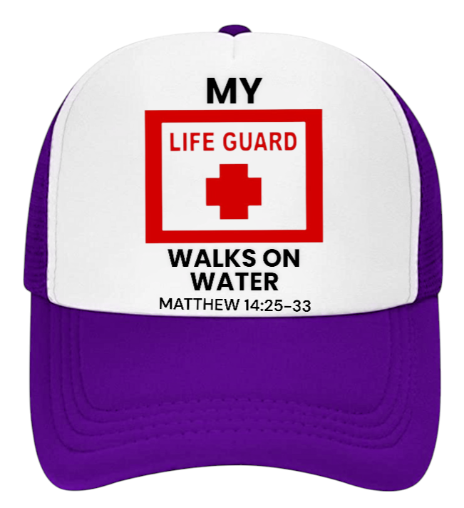 Lifeguard Hat Adjustable Snapback Trucker Hat I love Jesus Hat Faith Believe Hat