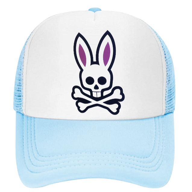 Bunny Hat Adjustable Snapback Trucker Hat Bunny Skull Bunny Skeleton Hat