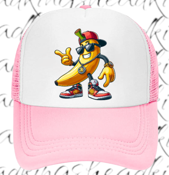 Gangster Banana Hat  Adjustable Snapback Trucker Hat Funny Hat  Sneakers Anime