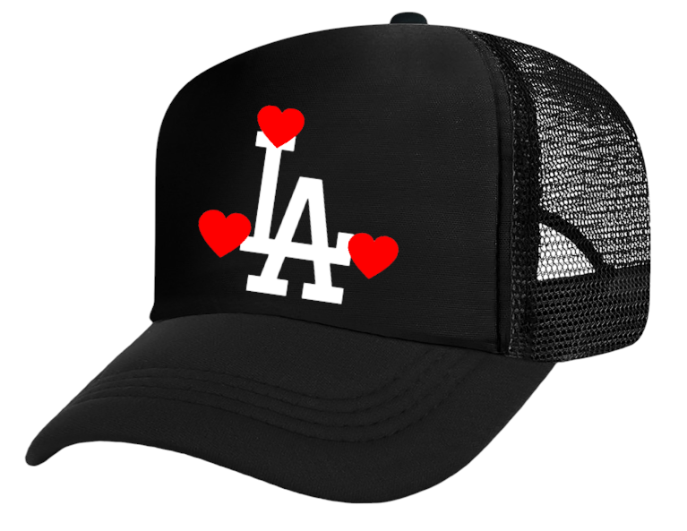 Dodgers Baseball Hat  Adjustable Snapback Trucker Hat Dodgers Zebra Love Hat