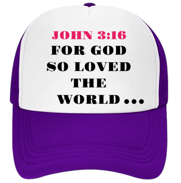 Church Hat Adjustable Snapback Trucker Hat Prayer Strength Believe JOHN 3:16 Hat