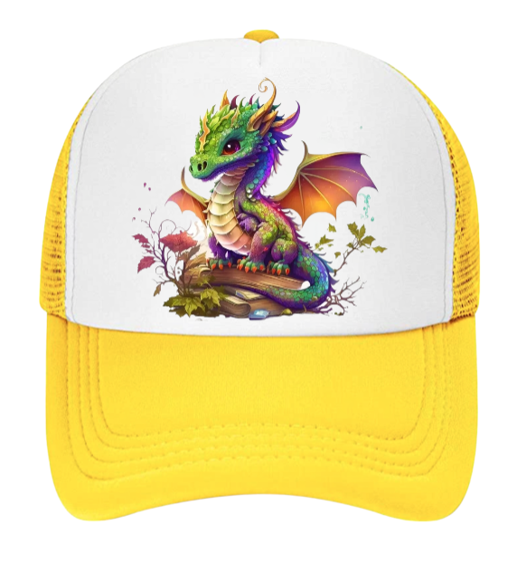 Cute Dragon Hat Fire Dragon Baseball Hat Adjustable Snapback Hat Unisex Snapback