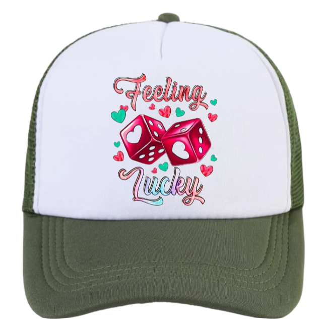 Gaming Hat Adjustable Snapback Trucker Hat Gambling Casino Feeling Lucky Hat