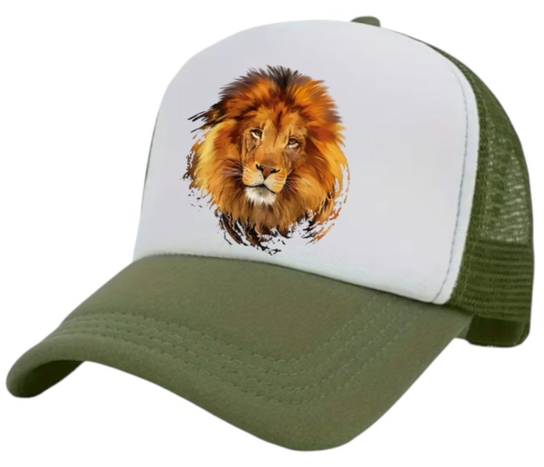 Lion Hat Adjustable Snapback Trucker Hat Lion King Hat King of Jungle Safari Hat