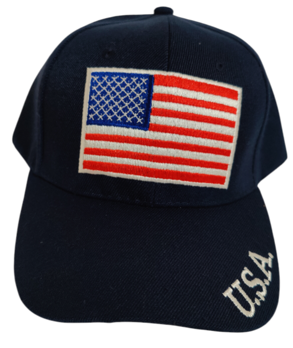 America Flag Hat Adjustable Baseball Hat American Flag Hat USA Embroidery Hat