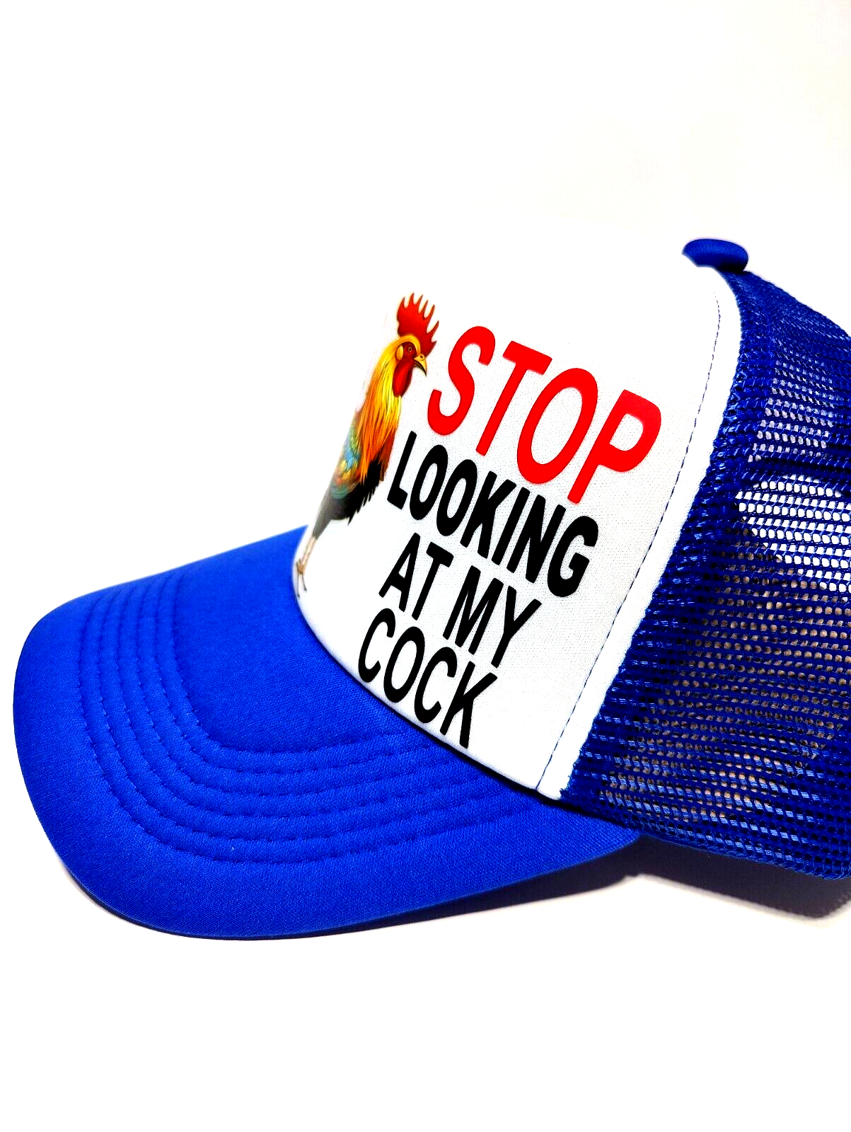 Chicken Hat Adjustable Meshback Snapback Trucker Hat Rooster Cock Funny Hat