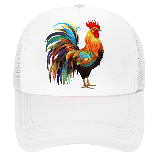 Chicken Hat Adjustable Snapback Trucker Hat Cock Rooster Hat Animal Lover Gift