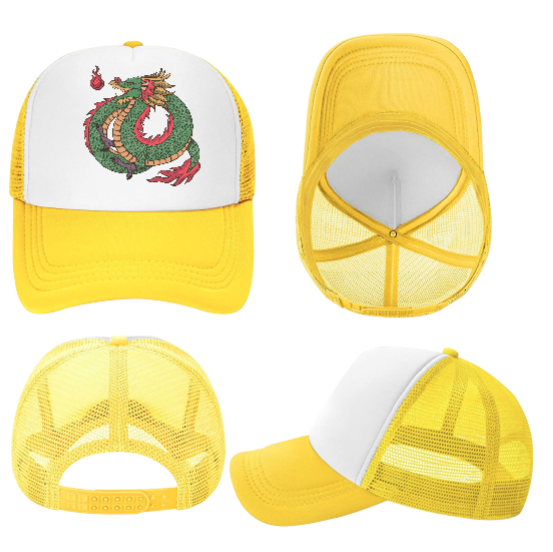 Dragon Hat Baseball Hat Trucker Hat Adjustable Snapback Hat Danger Fire Dragon