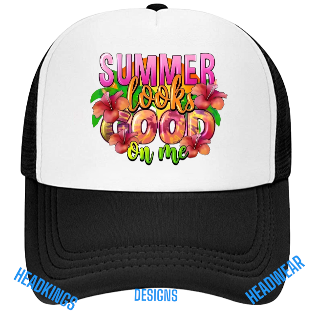 Summer Hat Adjustable Snapback Trucker Hat Floral Summer Looks Good On Me Hat