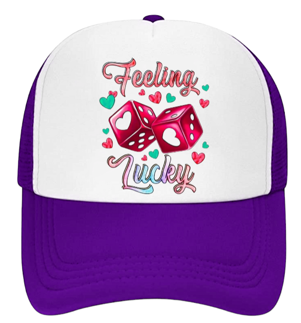 Gaming Hat Adjustable Snapback Trucker Hat Gambling Casino Feeling Lucky Hat