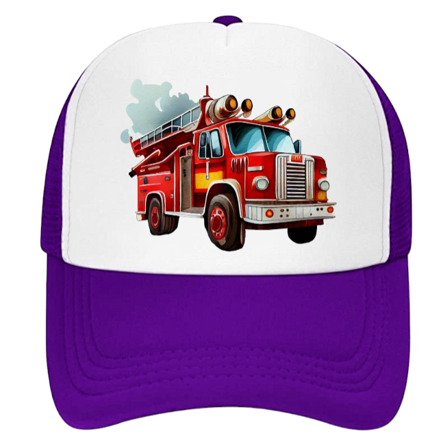 Truck Driver Hat Trucker Hat Outdoors Hat Fire Department Hat Fire Truck