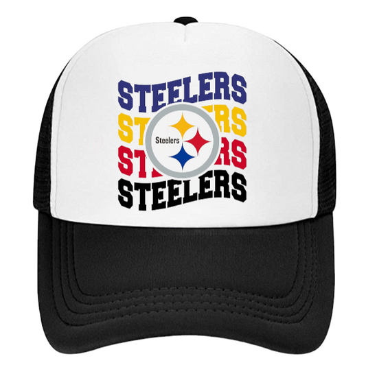 Steeler Football Hat Adjustable Snapback Trucker Hat Football Season Hat