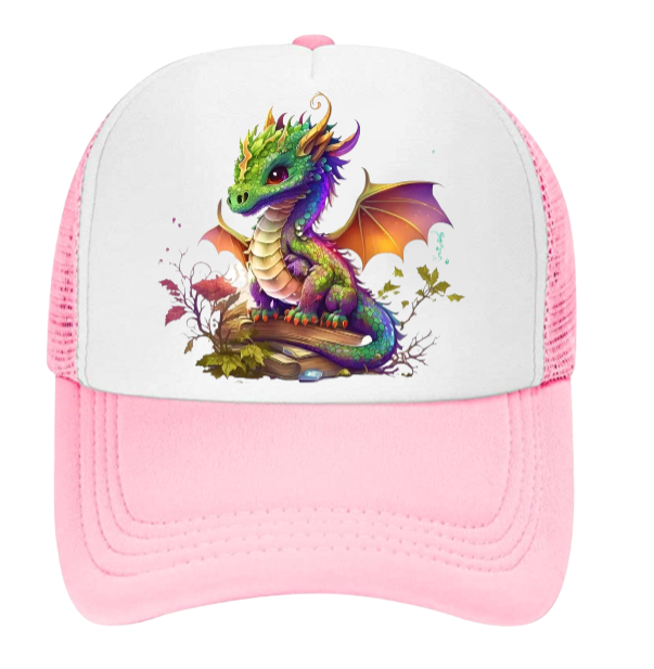 Cute Dragon Hat Fire Dragon Baseball Hat Adjustable Snapback Hat Unisex Snapback