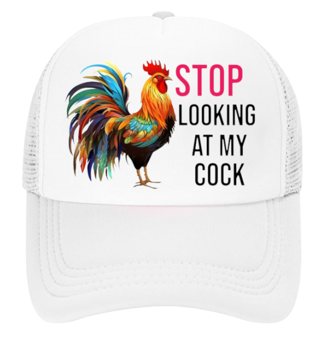 Chicken Hat Adjustable Snapback Trucker Hat Cock Rooster Hat Animal Lover Gift
