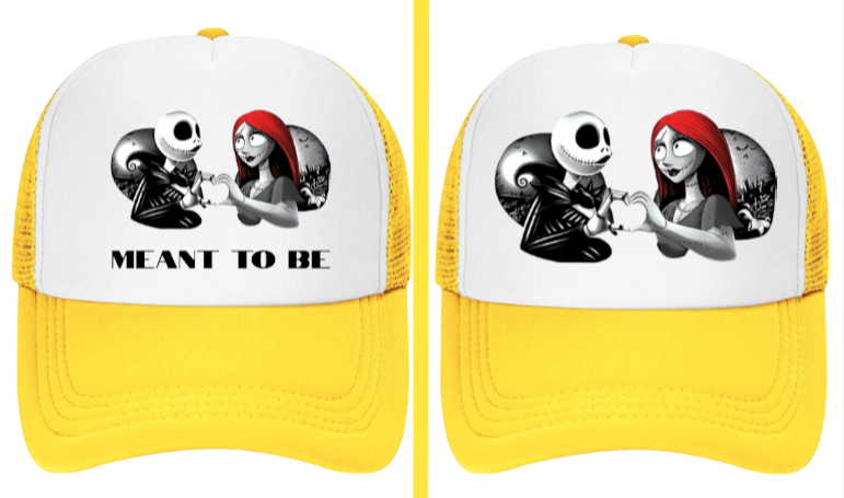 Christmas Hat Adjustable Trucker Hat Nightmare Before Christmas True Love Hat