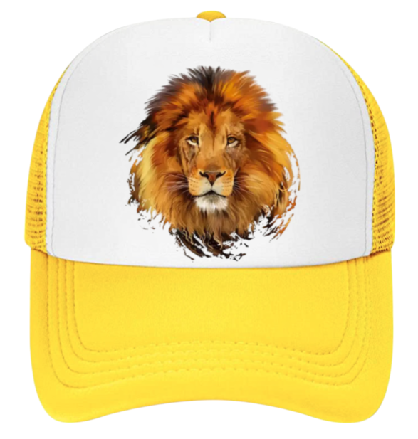 Lion Hat Adjustable Snapback Trucker Hat Lion King Hat King of Jungle Safari Hat