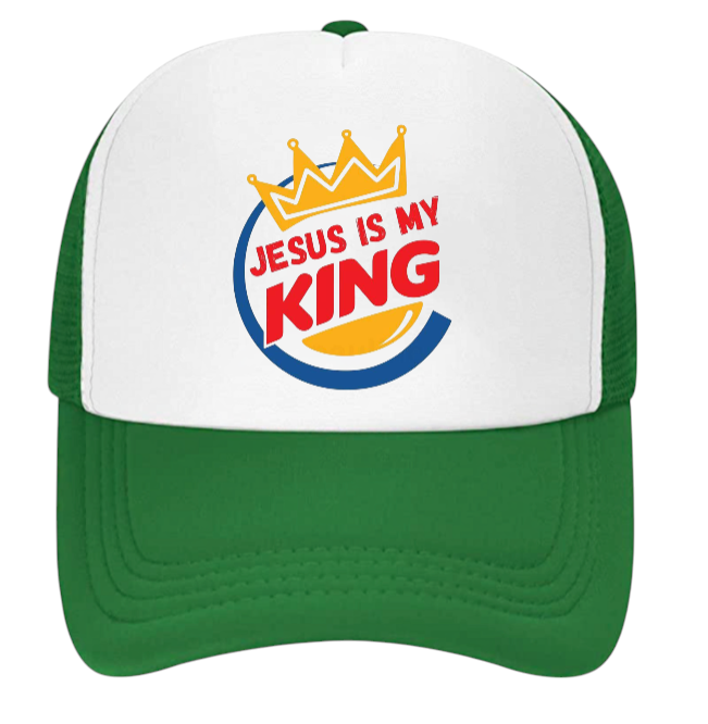 Jesus Is King Hat Adjustable Snapback Trucker Hat Jesus Faith Believe King Hat