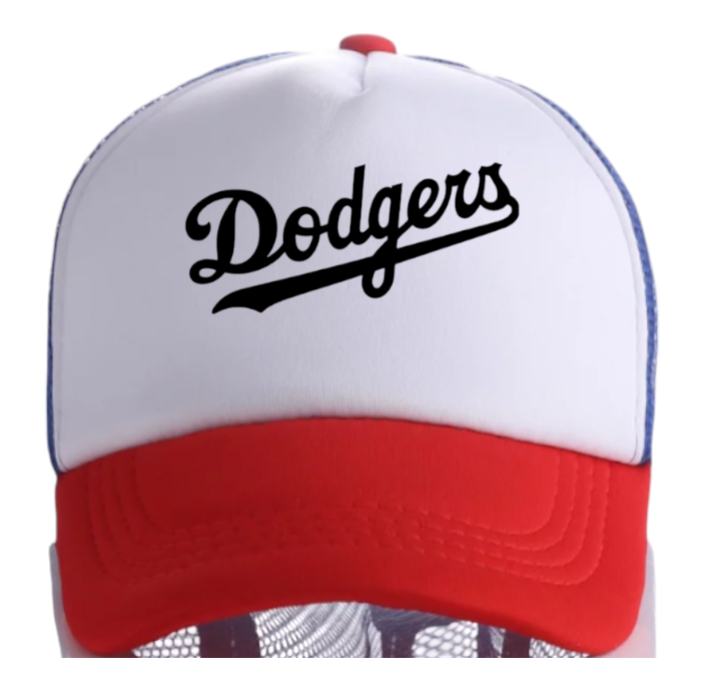 Dodgers Hat Adjustable Snapback Trucker Hat Dodgers Love Hearts Los Angeles Hat
