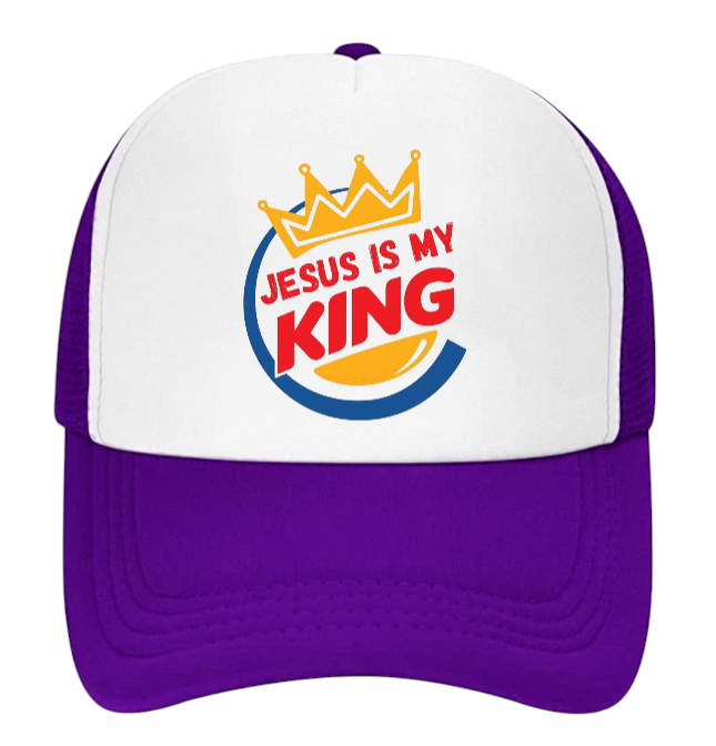 Jesus Is King Hat Adjustable Snapback Trucker Hat Jesus Faith Believe King Hat