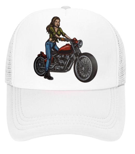 Girls Motorbike Hat Baseball Hat Trucker Hat Adjustable Snapback Biker Girl Hat
