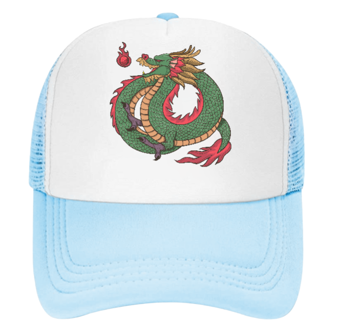 Dragon Hat Baseball Hat Trucker Hat Adjustable Snapback Hat Danger Fire Dragon